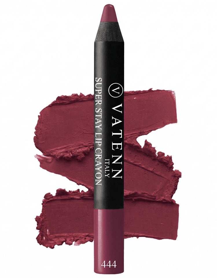 فاتن إيطاليا Super Stay Lip Crayon 444 | 18-Hour Matte Finish | Non-Drying, Non-Sticky | Waterproof, Smudge-Proof, Budge-Proof | Sharpener Tip for Fresh Precision - Image 1